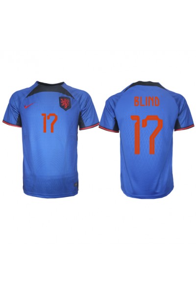 Fotbalové Dres Holandsko Daley Blind #17 Venkovní Oblečení MS 2022 Krátký Rukáv